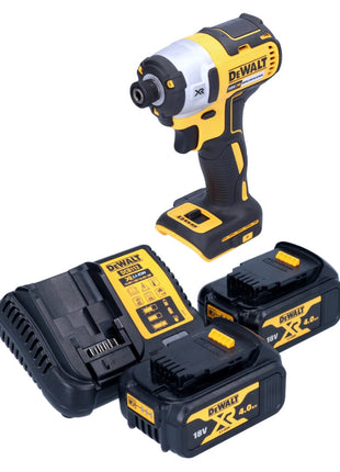 Akumulatorowy klucz udarowy DeWalt DCF 887 M2 18 V 205 Nm 1/4" bezszczotkowy + 2x akumulator 4,0 Ah + ładowarka