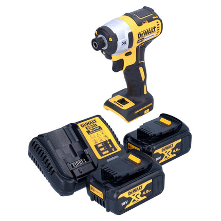 Akumulatorowy klucz udarowy DeWalt DCF 887 M2 18 V 205 Nm 1/4" bezszczotkowy + 2x akumulator 4,0 Ah + ładowarka