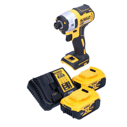 Akumulatorowy klucz udarowy DeWalt DCF 887 P2 18 V 205 Nm 1/4" bezszczotkowy + 2x akumulator 5,0 Ah + ładowarka