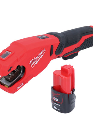 Milwaukee M12 PCSS-201 Akku Edelstahl Rohrabschneider 12 V 12 - 28 mm + 1x Akku 2,0 Ah - ohne Ladegerät