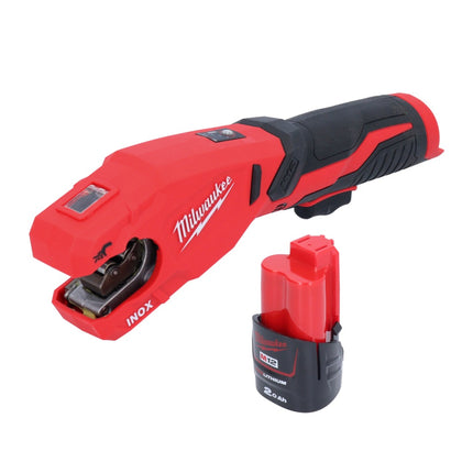 Milwaukee M12 PCSS-201 akumulatorowy obcinak do rur ze stali nierdzewnej 12 V 12 - 28 mm + 1x akumulator 2,0 Ah - bez ładowarki