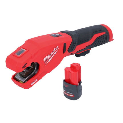 Milwaukee M12 PCSS-251 Akumulatorowy obcinak do rur ze stali nierdzewnej 12 V 12 - 28 mm + akumulator 2,5 Ah - bez ładowarki