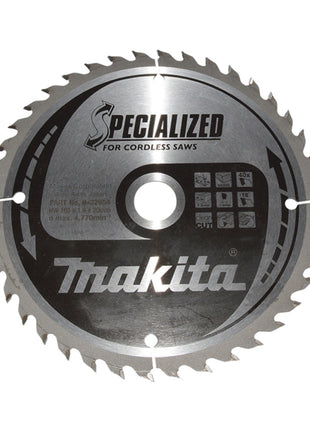 Makita CCF16540E SPECIALIZED Sägeblatt 165 x 20 mm 40 Zähne für Holz ( B-32954 )