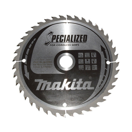 Brzeszczot Makita CCF16540E SPECIALIZED 165 x 20 mm 40 zębów do drewna ( B-32954 )