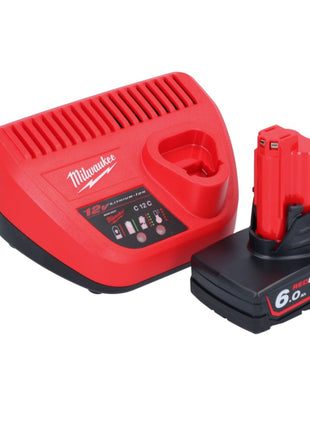 Milwaukee M12 PCSS-601 Akku Edelstahl Rohrabschneider 12 V 12 - 28 mm + 1x Akku 6,0 Ah + Ladegerät