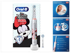 Elektryczna szczoteczka do zębów Oral-B Junior Minnie Mouse Elektryczna szczoteczka do zębów dla dzieci od 6 lat 360° regulacja nacisku 2 tryby szczotkowania, w tym timer, biała + 2 dołączane końcówki