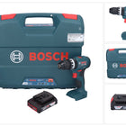 Bosch GSB 18V-45 Profesjonalna akumulatorowa wiertarko-wkrętarka udarowa 18 V 45 Nm bezszczotkowa + 1x akumulator 2,0 Ah + walizka L - bez ładowarki