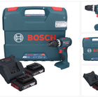 Bosch GSB 18V-45 Profesjonalna akumulatorowa wiertarko-wkrętarka udarowa 18 V 45 Nm ( 06019K3302 ) Bezszczotkowa + 2x akumulator 2,0 Ah + ładowarka + walizka L