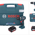Bosch GSB 18V-45 Profesjonalna akumulatorowa wiertarko-wkrętarka udarowa 18 V 45 Nm bezszczotkowa + 1x akumulator 5,0 Ah + walizka L - bez ładowarki