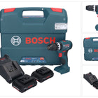 Bosch GSB 18V-45 Profesjonalna akumulatorowa wiertarko-wkrętarka udarowa 18 V 45 Nm bezszczotkowa + 2x akumulator ProCORE 4,0 Ah + ładowarka + walizka L