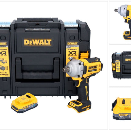 DeWalt DCF 892 NT akumulatorowy klucz udarowy 18 V 813 Nm 1/2" bezszczotkowy + 1x akumulator 1,7 Ah + TSTAK - bez ładowarki