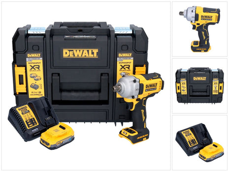 DeWalt DCF 892 E1T Akku Schlagschrauber 18 V 813 Nm 1/2" Brushless + 1x Akku 1,7 Ah + Ladegerät + TSTAK