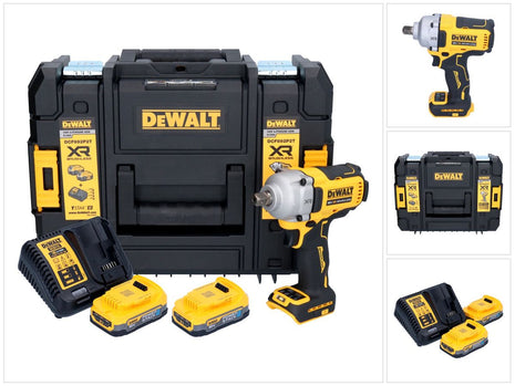 DeWalt DCF 892 E2T Akku Schlagschrauber 18 V 813 Nm 1/2" Brushless + 2x Akku 1,7 Ah + Ladegerät + TSTAK