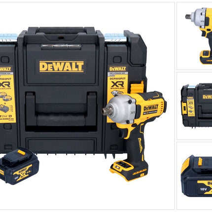 Akumulatorowy klucz udarowy DeWalt DCF 892 NT 18 V 813 Nm 1/2" bezszczotkowy + 1x akumulator 4,0 Ah + TSTAK - bez ładowarki