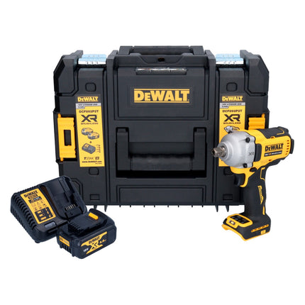 DeWalt DCF 892 M1T akumulatorowy klucz udarowy 18 V 813 Nm 1/2" bezszczotkowy + 1x akumulator 4,0 Ah + ładowarka + TSTAK