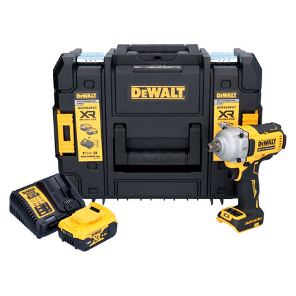 DeWalt DCF 892 P1T akumulatorowy klucz udarowy 18 V 813 Nm 1/2" bezszczotkowy + 1x akumulator 5,0 Ah + ładowarka + TSTAK