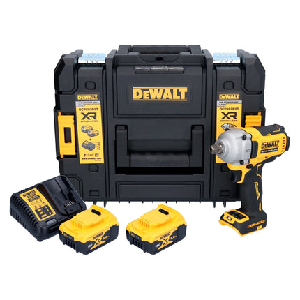 Akumulatorowy klucz udarowy DeWalt DCF 892 P2T 18 V 813 Nm 1/2" bezszczotkowy + 2x akumulator 5,0 Ah + ładowarka + TSTAK