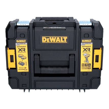 DeWalt DCF 892 NT akumulatorowy klucz udarowy 18 V 813 Nm 1/2" bezszczotkowy + 1x akumulator Powerstack 5,0 Ah + TSTAK - bez ładowarki