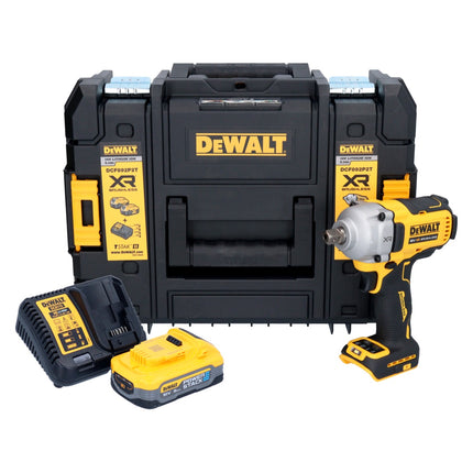 DeWalt DCF 892 H1T akumulatorowy klucz udarowy 18 V 813 Nm 1/2" bezszczotkowy + 1x akumulator Powerstack 5,0 Ah + ładowarka + TSTAK