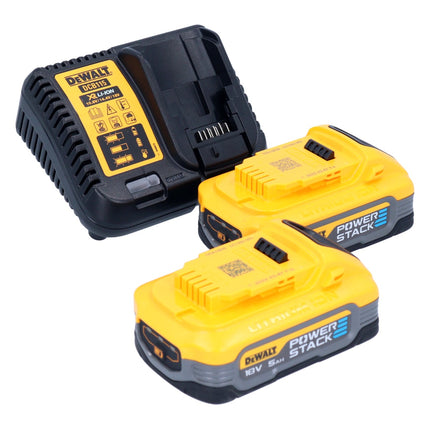 Akumulatorowy klucz udarowy DeWalt DCF 892 H2T 18 V 813 Nm 1/2" bezszczotkowy + 2x akumulator Powerstack 5,0 Ah + ładowarka + TSTAK