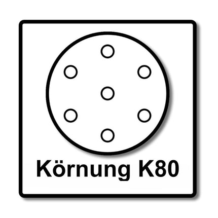 Makita BO 5031 Szlifierka oscylacyjna 300 W 125 mm + 50x papier ścierny K80 + Makpac