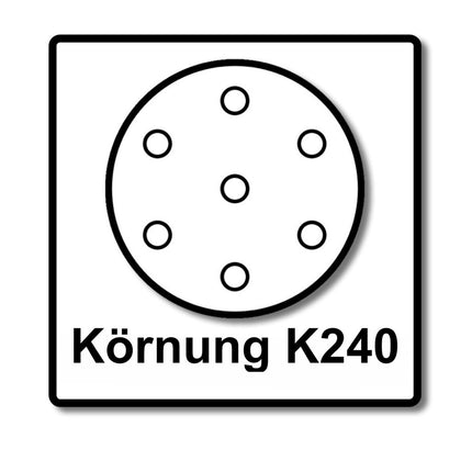 Makita BO 5031 Szlifierka mimośrodowa 300 W 125 mm + 50x papier ścierny K240 + Makpac