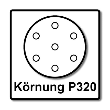Makita BO 5031 Szlifierka oscylacyjna 300 W 125 mm + 50x papier ścierny K320 + Makpac