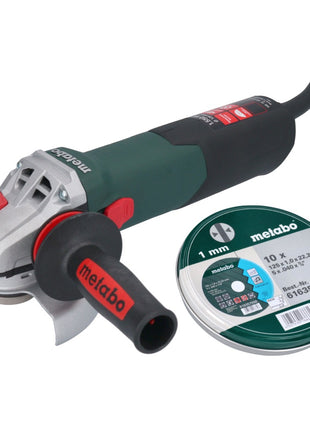 Metabo WE 15-125 Amoladora angular rápida 1550 W 125 mm + 10x discos de corte