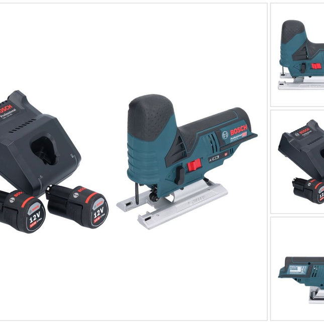 Bosch GST 12V-70 Profesjonalna wyrzynarka akumulatorowa 12 V 70 mm + 2x akumulator 3,0 Ah + ładowarka