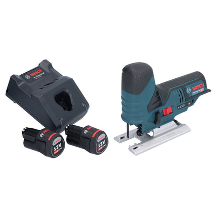 Bosch GST 12V-70 Profesjonalna wyrzynarka akumulatorowa 12 V 70 mm + 2x akumulator 3,0 Ah + ładowarka