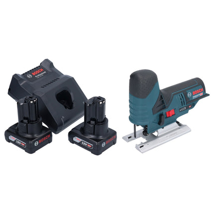 Bosch GST 12V-70 Profesjonalna wyrzynarka akumulatorowa 12 V 70 mm + 2x akumulator 6,0 Ah + ładowarka