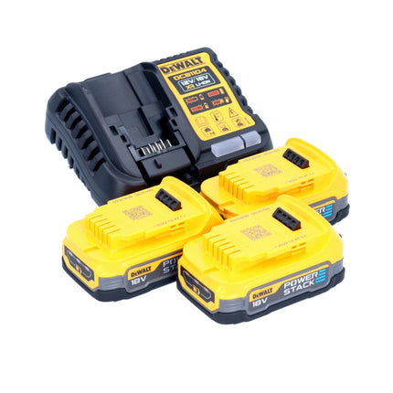 Zestaw startowy akumulatorów DeWalt DCB 1104 E3 12 V / 18 V 3x akumulator Powerstack 1,7 Ah + ładowarka DCB 1104