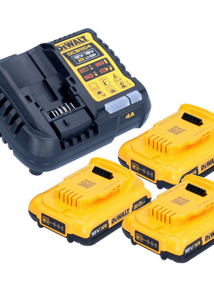 Zestaw startowy akumulatorów DeWalt DCB 1104 D3 12 V / 18 V 3x akumulator 2,0 Ah + ładowarka DCB 1104