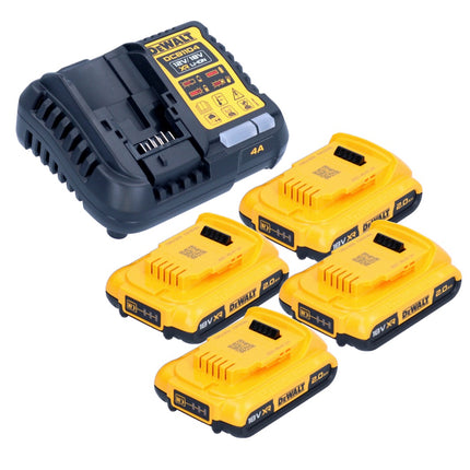 Zestaw startowy akumulatorów DeWalt DCB 1104 D4 12 V / 18 V 4x akumulator 2,0 Ah + ładowarka DCB 1104