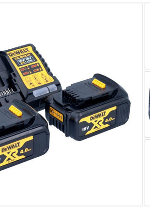 DeWalt DCB 1104 M2 kit de arranque de batería 12 V / 18 V 2x baterías 4,0 Ah + cargador DCB 1104