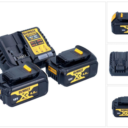Zestaw startowy akumulatorów DeWalt DCB 1104 M2 12 V / 18 V 2x akumulator 4,0 Ah + ładowarka DCB 1104