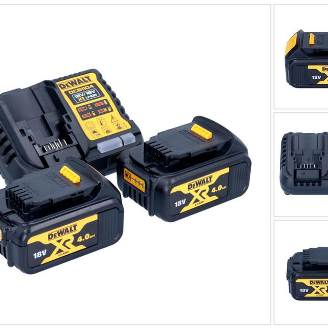 Zestaw startowy akumulatorów DeWalt DCB 1104 M2 12 V / 18 V 2x akumulator 4,0 Ah + ładowarka DCB 1104
