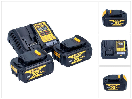 Zestaw startowy akumulatorów DeWalt DCB 1104 M2 12 V / 18 V 2x akumulator 4,0 Ah + ładowarka DCB 1104