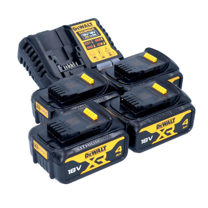Zestaw startowy akumulatorów DeWalt DCB 1104 M4 12 V / 18 V 4x akumulator 4,0 Ah + ładowarka DCB 1104