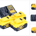 Zestaw startowy akumulatorów DeWalt DCB 1104 P3 12 V / 18 V 3x akumulator 5,0 Ah + ładowarka DCB 1104