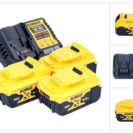 Zestaw startowy akumulatorów DeWalt DCB 1104 P3 12 V / 18 V 3x akumulator 5,0 Ah + ładowarka DCB 1104