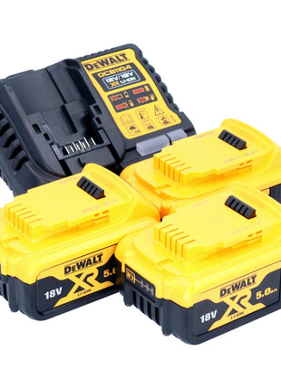 DeWalt DCB 1104 P3 Kit de démarrage sans fil 12 V / 18 V 3x batterie 5,0 Ah + chargeur DCB 1104