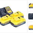 Zestaw startowy akumulatorów DeWalt DCB 1104 H3 12 V / 18 V 3x akumulator Powerstack 5,0 Ah + ładowarka DCB 1104