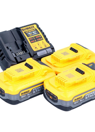 DeWalt DCB 1104 H3 Akku Starter Set 12 V / 18 V 3x Powerstack Akku 5,0 Ah + DCB 1104 Ladegerät