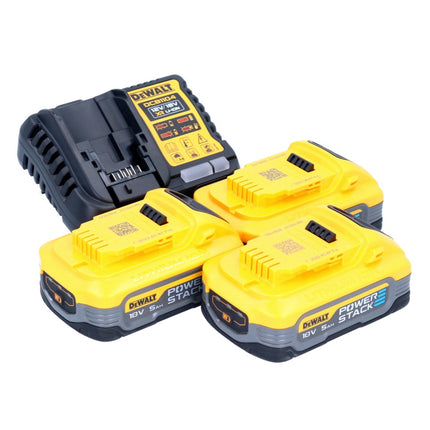 Zestaw startowy akumulatorów DeWalt DCB 1104 H3 12 V / 18 V 3x akumulator Powerstack 5,0 Ah + ładowarka DCB 1104