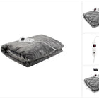 Elektryczny koc grzewczy Elektryczny przytulny koc grzewczy z 6 poziomami mocy Automatyczne wyłączanie i ochrona przed przegrzaniem Nadaje się do prania Szary 180X130 cm