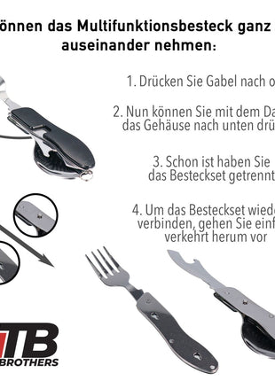 Torba na lunch ze stali nierdzewnej z przegródkami i pokrywką ze stali nierdzewnej 1200 ml + butelka ze stali nierdzewnej 600 ml + wielofunkcyjny zestaw sztućców 4 w 1