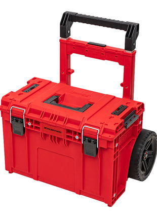 Toolbrothers RHINO XL Cart Mobiler Werkzeugkoffer ULTRA Custom stapelbar 590 x 425 x 660 mm 37 l IP66 100 kg belastbar mit Doppelteleskopstiel aus Aluminium