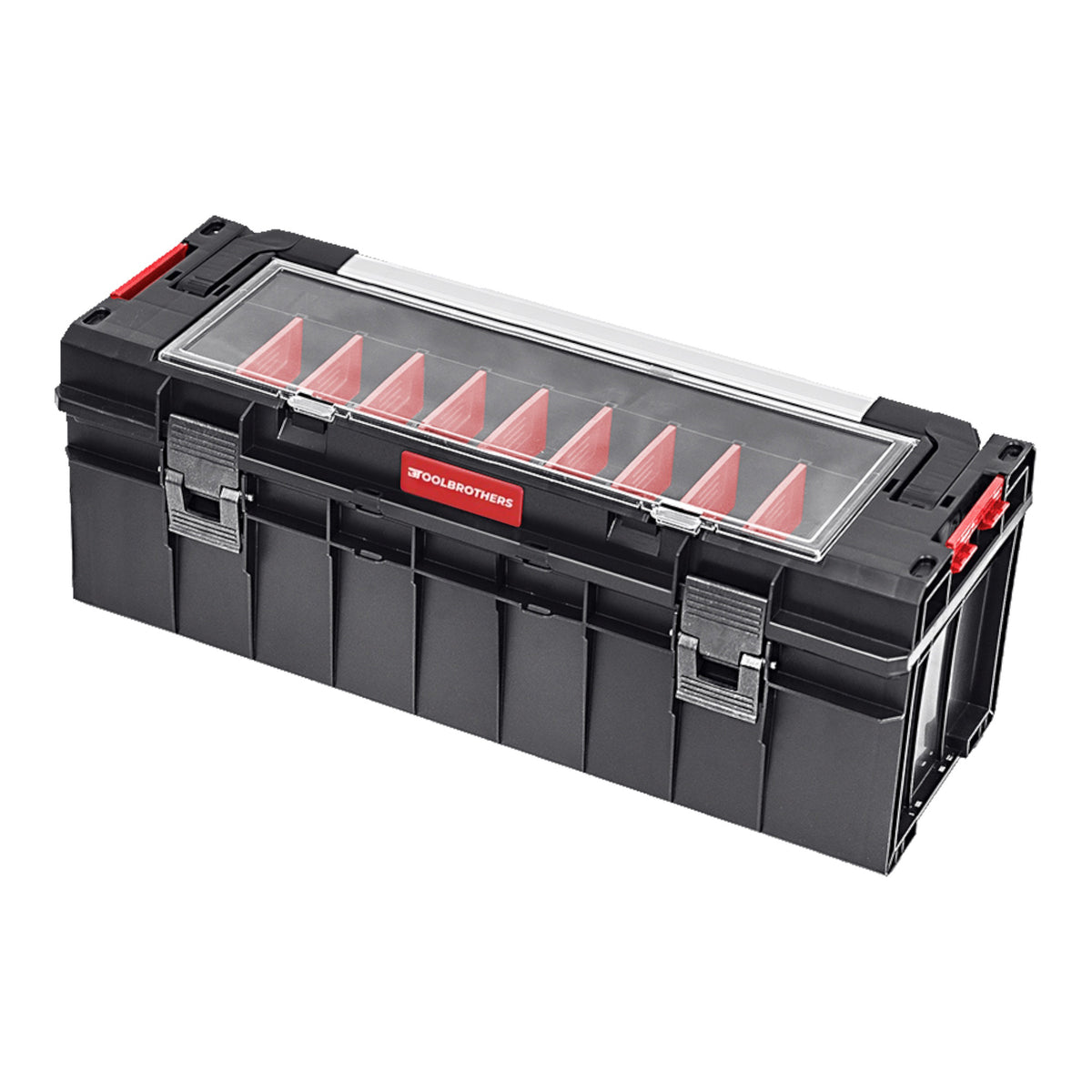 Toolbrothers RHINO Wąska walizka narzędziowa ECO Handling+ Xtra Long 29 l IP54 + półka na narzędzia