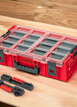 Toolbrothers RHINO XXL Organizer ULTRA Height XXL + adapter XXL Connect 582 x 387 x 172 mm 19,5 l z możliwością sztaplowania IP66